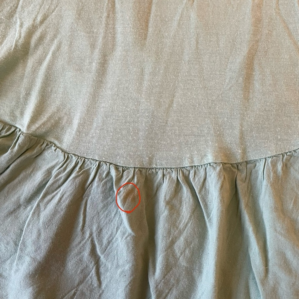 Kimchi Blue sea foam green lace detail ruffle peplum top - Picture 7 of 7